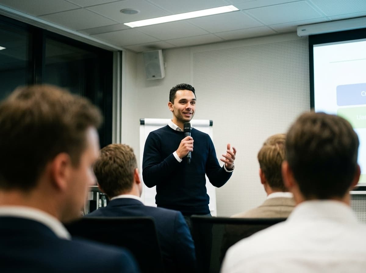 Miquel van Dongen op conferentie