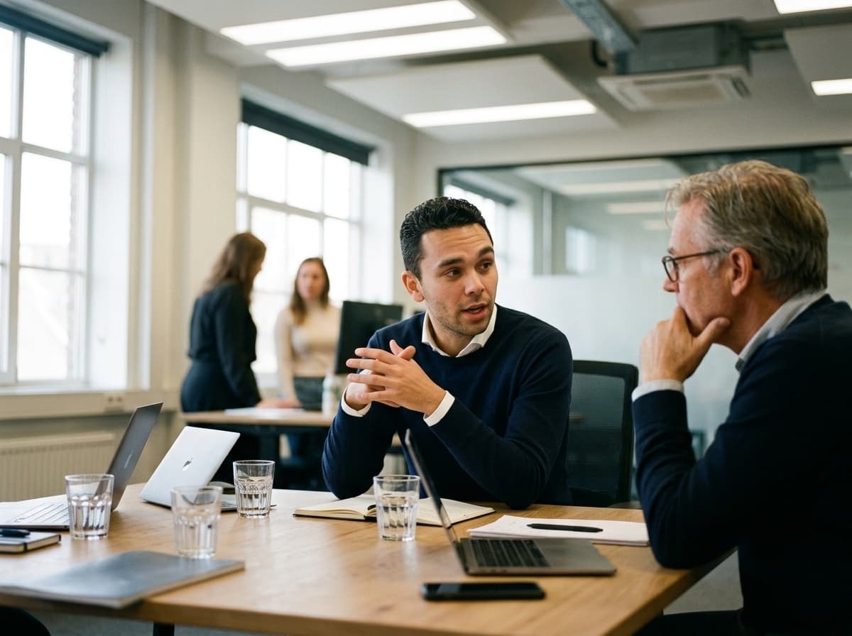 Marketing team working on a campaign strategy